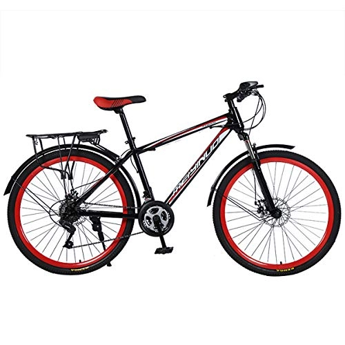 Mountain Bike : 26 Inch Lightweight Mountain Bike Sports Mountain Bike 27 Speed MTB, Double Disc Brake, Aluminum Alloy Frame, Adjustable Seat, 30 Cutter Wheel