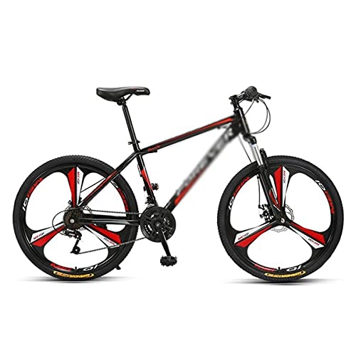 Mountain Bike : 26 Inch Mountain Bikes 24 / 27 Speed Suspension Fork MTB High-Tensile Carbon Steel Frame Mountain Bicycle With Dual Disc Brake For Men And Women(Size:27 Speed, Color:Red)