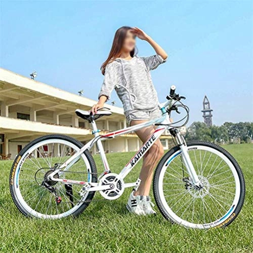 Mountain Bike : 26 Inch Wheel Cycles Mountain Bike, High-carbon Steel Frame 27 Speeds Commuter City Hardtail Bike (Color : A)