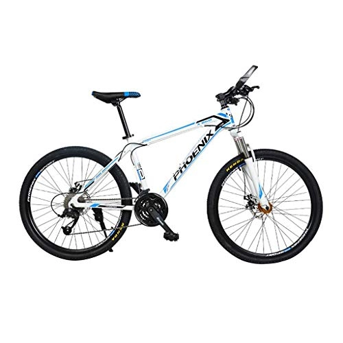 Mountain Bike : 26inch Mountain Bike, Aluminium Alloy Mountain Bicycles, Double Disc Brake and Front Suspension, 24 / 27 Speed (Color : 24 Speed)