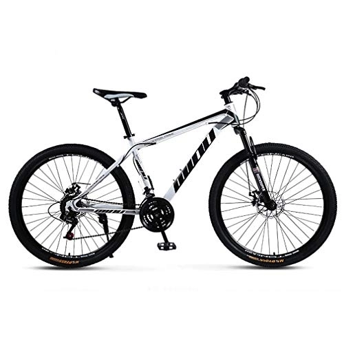 Mountain Bike : Adult Mountain Bike, High-carbon steel Frame, Beach Snowmobile Bicycle, Double Disc Brake Bicycles, 26 Inch Aluminum Alloy Wheels