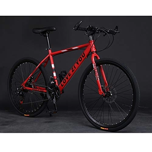 Mountain Bike : Adultmountain Bike, Carbon Steelmountain Bike 21 Speed Bicycle Full Suspension MTB Gears Dual Disc Brakesmountain Bicycle, D-24inch24speed