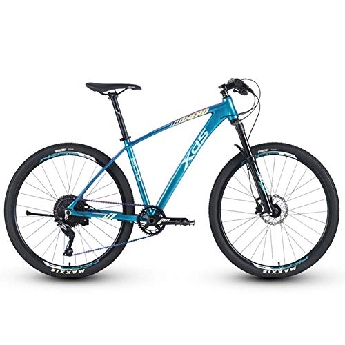 Mountain Bike : Aluminum 11 Speed Mountain Bike, 27.5 Inch Big Wheels Hardtail Mountain Bike, Mens Mountain Trail Bike, Adjustable Seat, 15.5 Inches FDWFN (Color : 17 Inches)