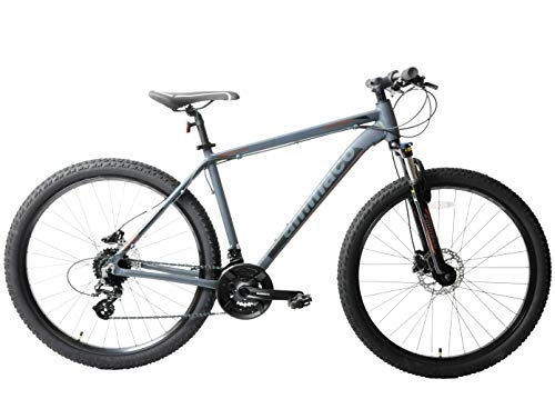 Mountain Bike : Ammaco. Osprey V3 27.5" 650b Wheel Mountain Bike Front Suspension Lockout Hydraulic Disc Brakes 24 Speed Alloy 21" Frame Black