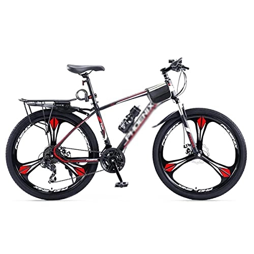 Mountain Bike : BaiHogi Professional Racing Bike, Steel Frame Mountain Bike in 27.5 Inches Bicycle for Boys Girls Women and Men 24 Speed Gears with Dual Disc Brake / Red / 24 Speed (Color : Red, Size : 27 Speed)