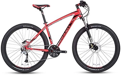 Mountain Bike : Bicycle 27-Speed Mountain Bikes, 27.5 Inch Big Wheels Hardtail Mountain Bike, Adult Women Men's Aluminum Frame All Terrain Mountain Bike (Color : Red)