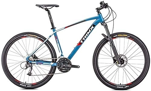 Mountain Bike : Bicycle Adult Mountain Bikes, 27-Speed 27.5 Inch Big Wheels Alpine Bicycle, Aluminum Frame, Hardtail Mountain Bike, Anti-Slip Bikes, Orange (Color : Blue)