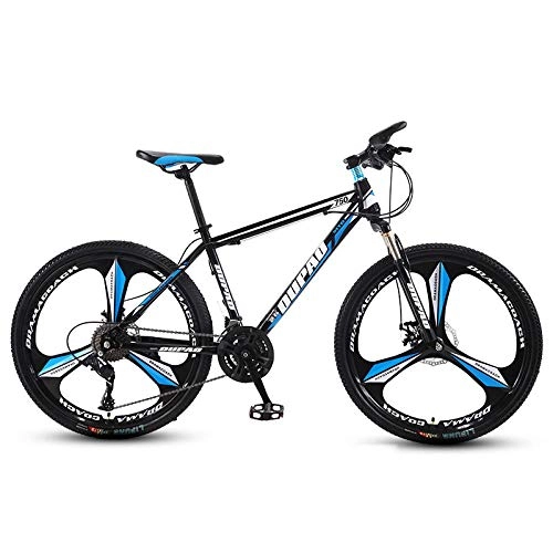 Mountain Bike : Chengke Yipin Mountain bike 26 inch student road bike-3 knife wheels black and blue_30 speed