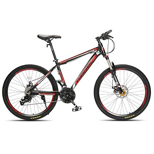 Mountain Bike : Chengke Yipin Mountain bike bicycle Variable speed adult bicycle 26 inch 24 speed high carbon steel frame Student youth shockproof mountain bike-red