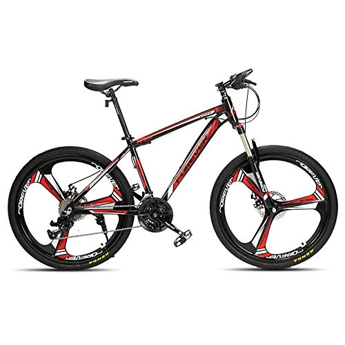 Mountain Bike : Chengke Yipin Mountain bike bicycle Variable speed adult bicycle 26 inch One wheel Aluminum frame Student youth shock absorber mountain bike-red_27 speed