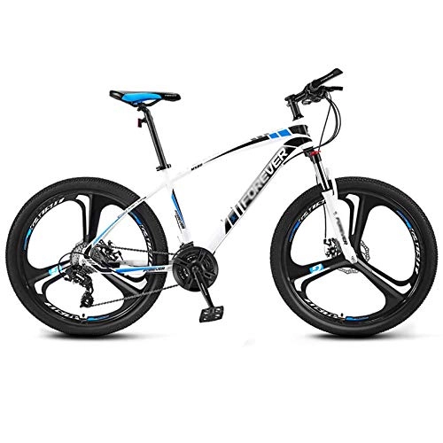 Mountain Bike : Chengke Yipin Mountain Bike Outdoor Bike 24 Inch Mountain Bike-White blue_21 speed