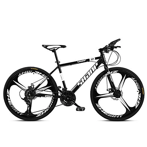 Mountain Bike : Chengke Yipin Student Mountain Bike Men's and Women's Bicycles 24 Inch One Wheel Carbon Steel Frame Urban Road Bike-black_30 speed