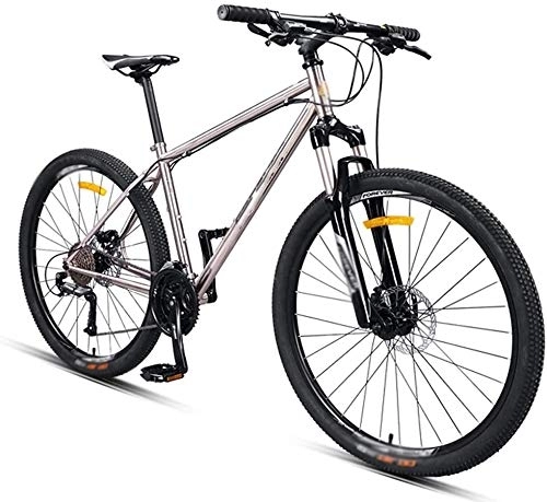 Mountain Bike : CHHD Mountain Bikes, Adult Mountain Bikes, 27.5 Inch Steel Frame Mountain Bike, Mechanical Disc Brakes Anti-Slip Bikes, Men Womens All Terrain Mountain Bicycle, 27 Speed