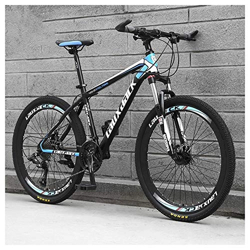 Mountain Bike : COSCANA Adult Mountain Bikes 26 Inch 21-30 Speed Mountain Bike Front Suspension MTB Bikes For Men And Women With Double Disc BrakeBlack-21 Speed