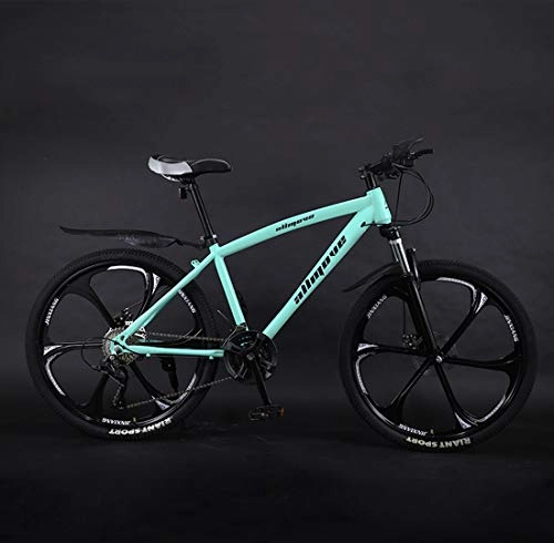 Mountain Bike : CPY-EX Mountain Bike, 26 Inch Mountain Bike Bicycle, Aluminum Alloy Frame, Double Disc Brake, PVC And All Aluminum Pedals, (21 / 24 / 27 / 30 Speed), A, 24