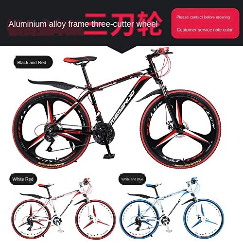 Mountain Bike : Dafang Mountain bike shock absorber bicycle 26 inch disc brake 21 speed student car adult bicycle mountain bike-Three knife one whee_26 inch 24 speed