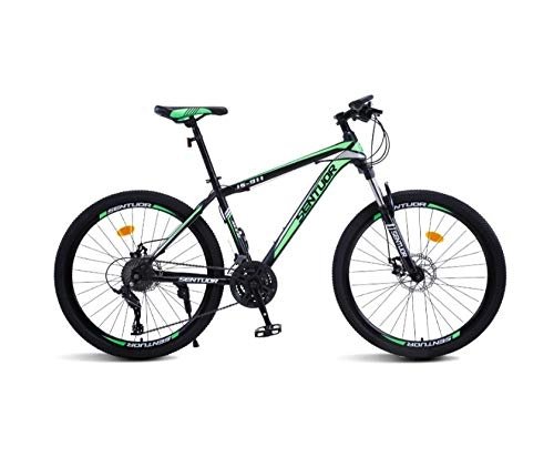 Mountain Bike : DGAGD 24 inch mountain bike cross-country variable speed racing light bicycle 40 cutter wheels-dark green_21 speed