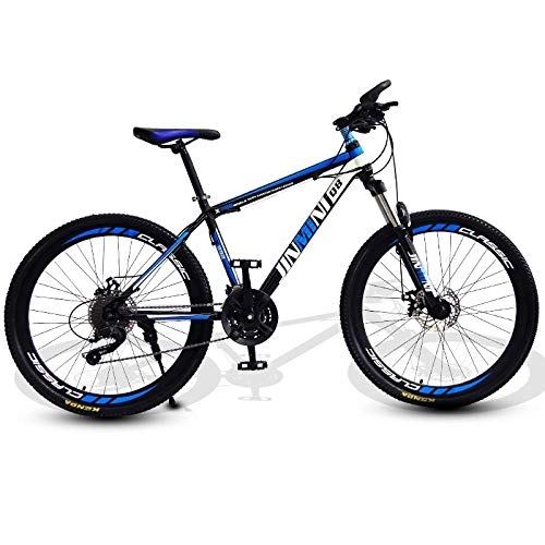 Mountain Bike : DGAGD 26 inch mountain bike adult men and women variable speed mobility bicycle 40 cutter wheels-Black blue_21 speed