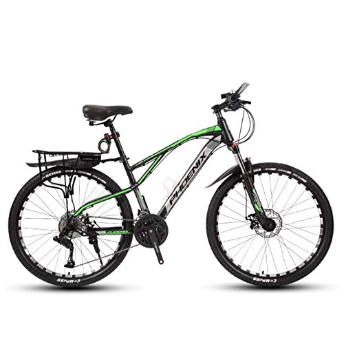Mountain Bike : DGAGD 26-inch mountain bike geared into spokes wheels for young bicycles-dark green_24 speed