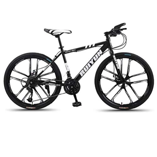 Mountain Bike : DGAGD 26 inch mountain bike with big wheels adult ten-wheel variable speed bicycle-black_24 speed