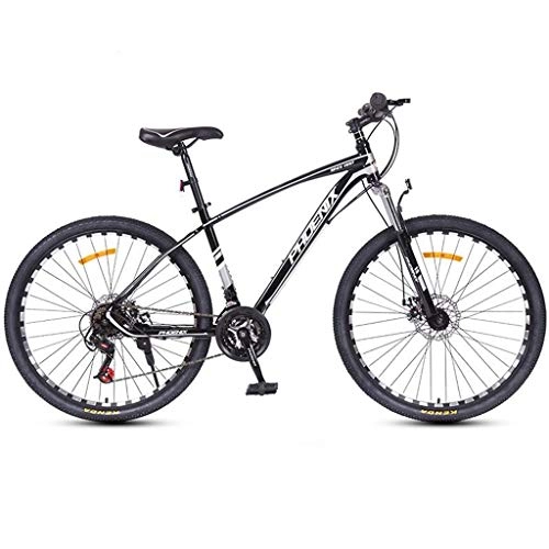 Mountain Bike : Dsrgwe Mountain Bike / Bicycles, Carbon Steel Frame, Front Suspension and Dual Disc Brake, 26inch Spoke Wheels, 24 Speed (Color : E)