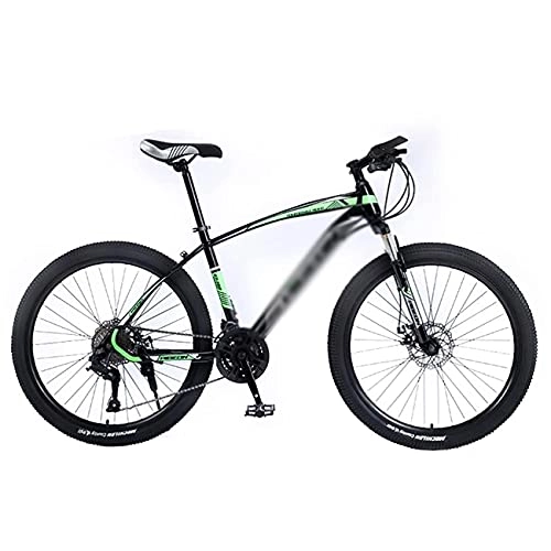 Mountain Bike : FBDGNG Mountain Bike 21 / 24 / 27 Speed Mountain Bicycle 26 Inches Wheels With Dual Disc Brake And Suspension Fork MTB Bike For A Path, Trail & Mountains(Size:24 Speed, Color:White)