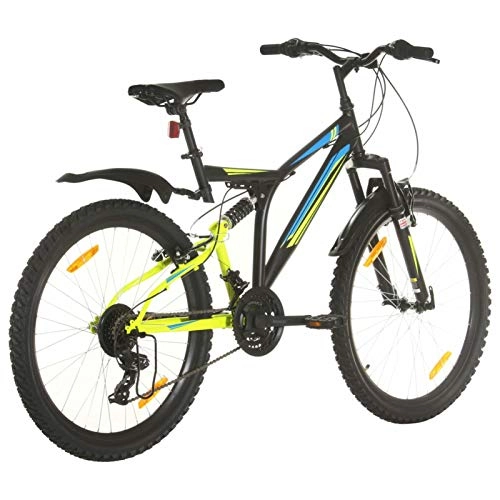 Mountain Bike : Festnight Mountain Bike 26 Inch Bicycle 21 Speed Wheel 49 Cm Adult Mountain Bike Black Mountain Bikes for Adults