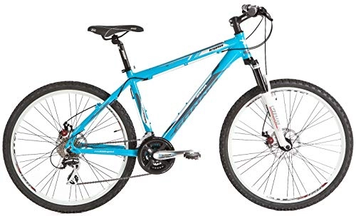 Mountain Bike : Ganna Men & Women Mountain Bike (MTB) - Suspension - 21s - 26 inch (26, Red & White)