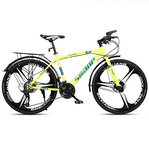 Mountain Bike : GAOTTINGSD Adult Mountain Bike MTB Bicycle Road Bicycles Mountain Bike Adult Adjustable Speed For Men And Women 26in Wheels Double Disc Brake (Color : Green, Size : 27 speed)