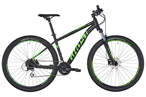 Mountain Bike : Ghost Kato 2.9 AL 29" night black / riot green Frame size L | 50cm 2019 MTB Hardtail