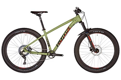 Mountain Bike : Ghost Roket 5.7 AL 27, 5+" army green / night black / riot red Frame size M | 42cm 2019 MTB Hardtail