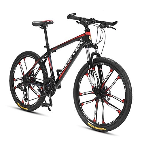 Mountain Bike : GQFGYYL-QD Mountain Bike with Adjustable Seat and Shock Absorption, 26 Inches Wheels 27 Speed Dual Suspension Mountain Bicycle, for Adults Outdoor Riding, 2