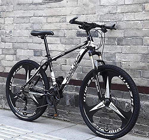 Mountain Bike : GQQ 26 inch Bike Mountain Bike, Lightweight Aluminum Frame, Dual Disc Brakes, Variable Speed Bicycle Hardtail, B, 27 Speeds, C
