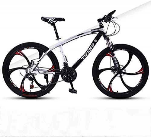 Mountain Bike : GQQ 26Inch Mountain Bike, Variable Speed Bicycle Cushioning, Off-Road Double Disc Brake for Boys Bicycle Students, B3, 24, C2