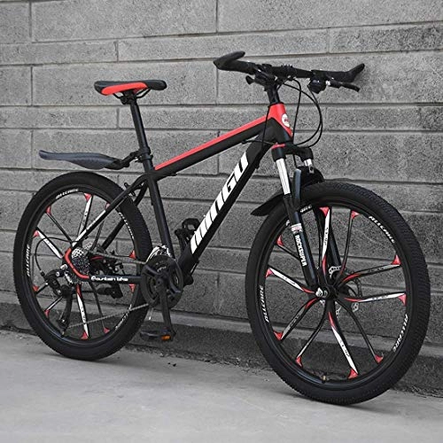 Mountain Bike : GQQ Mountain Bike 26 inch Cutter 10, High-Carbon Steel, B, 21 Variable Speed Bicycle, D