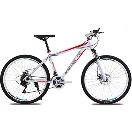 Mountain Bike : GQQ Road Bicycle 24 inch Mountain Bike for Adults - City Variable Speed Hardtail Bicycle Cycling, 27 Speed
