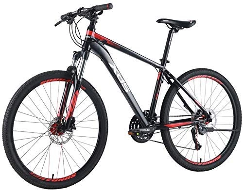 Mountain Bike : GQQ Variable Speed Bicycle, 26 inch Mountain Bike, Adult 27Speed Manual Transmission Hardtail MTB, Aluminum Frame MTB Bike for Men Women, Fullsuspension Mountain Bike, M, M, Small