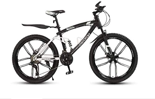 Mountain Bike : GQQ Variable Speed Bicycle, Adult Soft Tail Mountain Bike, Highcarbon Steel Snow Bikes, Students Double Disc Brake City Bicycle, 26 inch Magnesium Alloy, A, 30 Speed, C