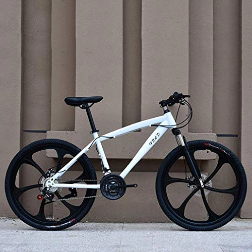 Mountain Bike : GQQ Variable Speed Bicycle, Mountain Biking, Teenage Student Road Bike, Dual Disc Brakes Beach Snow Bikes, Magnesium Alloy 26 inch Wheels, Men Women, D, 27 Speed, B