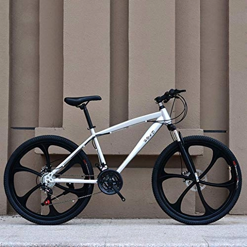 Mountain Bike : GQQ Variable Speed Bicycle, Mountain Biking, Teenage Student Road Bike, Dual Disc Brakes Beach Snow Bikes, Magnesium Alloy 26 inch Wheels, Men Women, D, 27 Speed, E