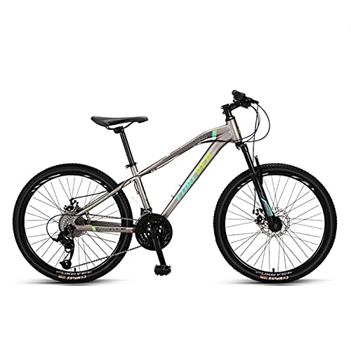 Mountain Bike : GREAT 24-Inch 27 Speed Mountain Bike, aluminum Alloy Frame Bicycle With Adjustable Waterproof Bicycle Seat Dual Disc Brakes Road Bikes For Adult Teen Students(Color:D)