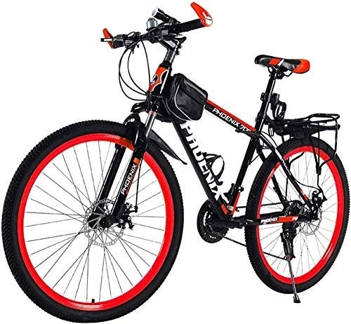 Mountain Bike : Greatideal ladies bikes hybrid, Bicycle 21 Speed Double Disc Brakes Speed Mountain Bike Adult Student Car Men and Women