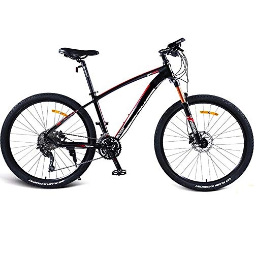 Mountain Bike : GUI-Mask SDZXCBicycle Mountain Bike Aluminum Alloy Double Hydraulic Disc Brake Speed Road Bike Student Adult Men and Women 17.5 Inch 30 Speed