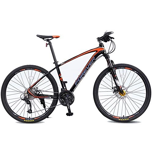 Mountain Bike : GUI-Mask SDZXCBicycle Oil Disc Brakes Lock Front Fork Aluminum Alloy Mountain Bike Male and Female Students Adult Bicycle 27.5 Inch 30 Speed