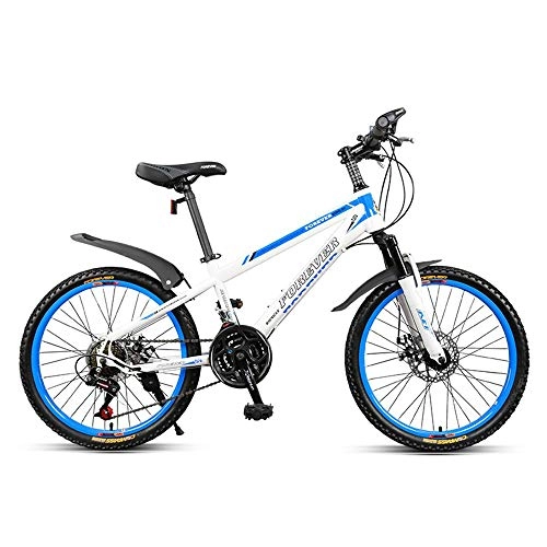 Mountain Bike : GUI-Mask SDZXCMountain Bike Bicycle Double Shock Disc Brakes Speed Off-Road Adult Youth Pupils 21 Speed 22 Inches