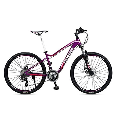 Mountain Bike : GXQZCL-1 26"Mountain Bike, Aluminium frame Hardtail Bike, with Disc Brakes and Front Suspension, 27 Speed MTB Bike (Color : B)