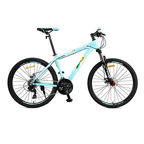 Mountain Bike : GYF Mountain Bike Mens Bicycle Bike Bicycle Mountain Bike, 26”Aluminium Frame Hardtail Bicycles, Dual Disc Brake And Locking Front Suspension, 27 Speed Mountain Bike Alloy Frame Bicycle Men's Bike