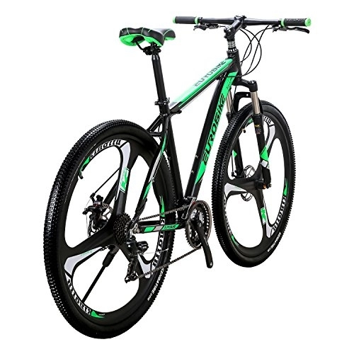 Mountain Bike : Hardtail Mountain Bikes, X9 21 Speed Bike, 29 Inch Wheels Bicycle, 19 Inch Aluminum Frame, UK In Stock (29Inch-K green)