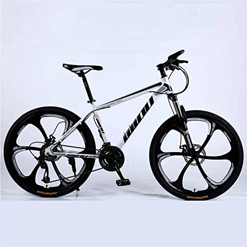 Mountain Bike : HCMNME durable bicycle Adult Mountain Bike, Beach Snowmobile Bicycle, Double Disc Brake Bikes, 26 Inch Aluminum Alloy Wheels Bicycles, Man Woman General Purpose Alloy frame with Disc Brakes