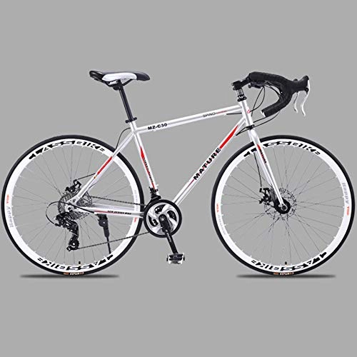 Mountain Bike : hj 700C Aluminum Alloy Road Bike 21 27And30speed Road Bicycle Two-Disc Sand Road Bike Ultra-Light Bicycle